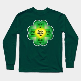 Saint Patrick's Breast Plate Shamrock Long Sleeve T-Shirt